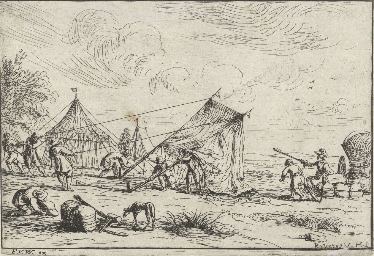 Montaggio di una tenda da Robert van den Hoecke