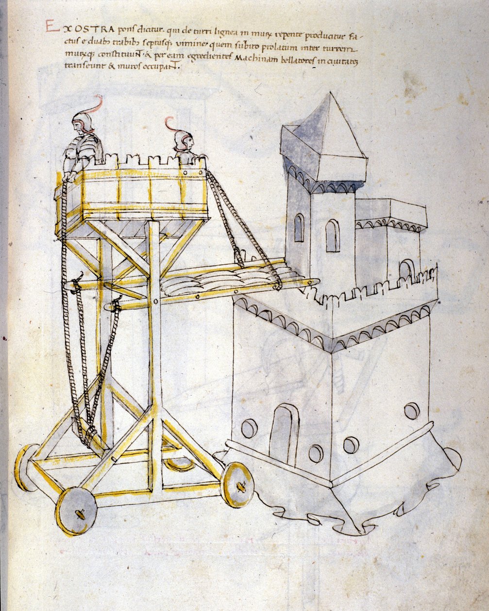Arte della guerra: studio sulle macchine militari. torre d