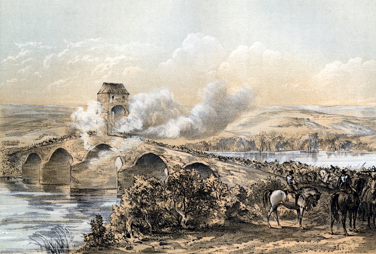 La battaglia di Bothwell Bridge, 1679 XIX secolo da Robertson