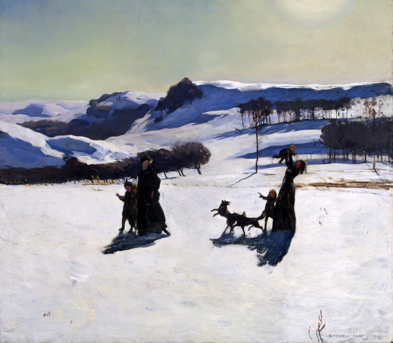 Campi di neve (Inverno nei Berkshires) da Rockwell Kent