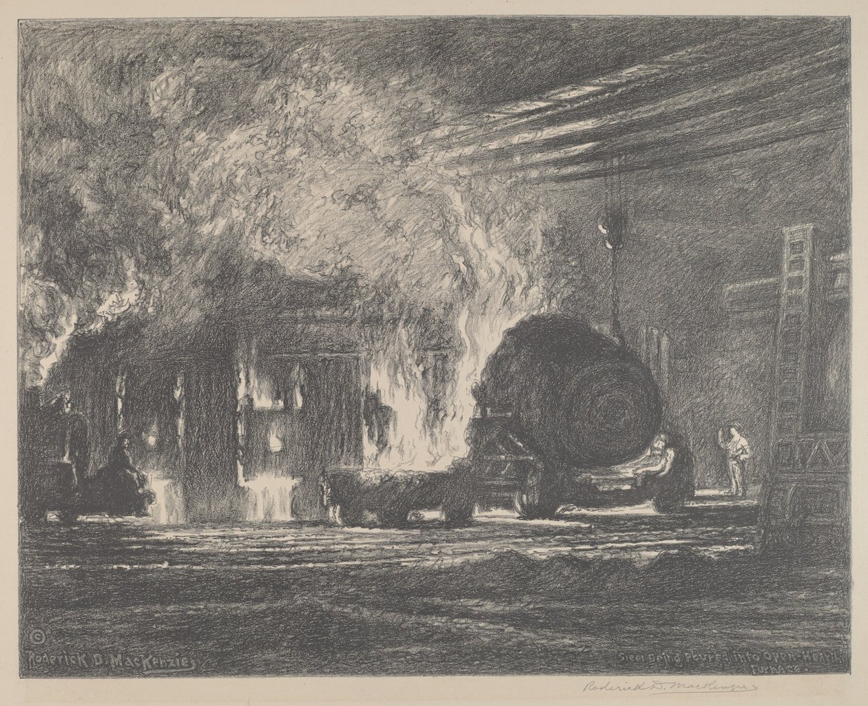 Acciaio versato in forno a cielo aperto da Roderick D. MacKenzie