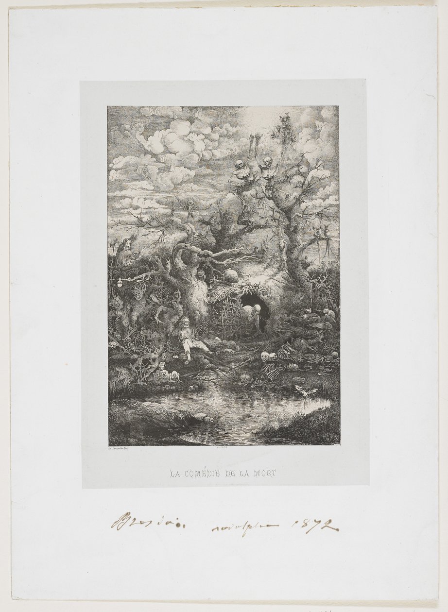 La Comédie de la Mort, 1854 da Rodolphe Bresdin
