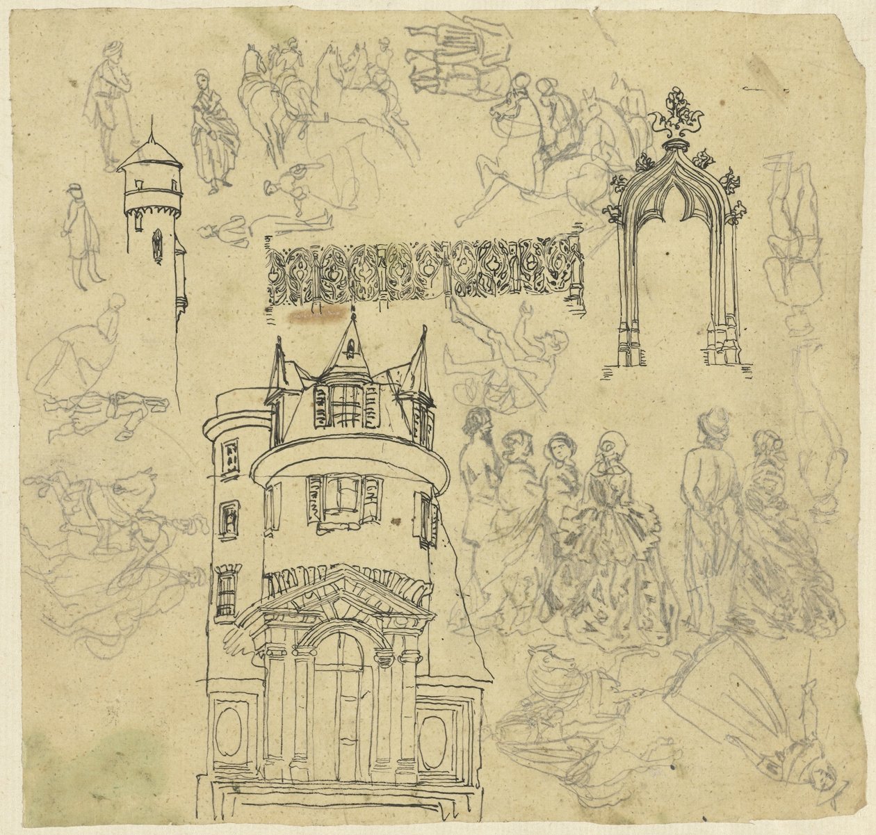 Architettura e figure da Rodolphe Bresdin