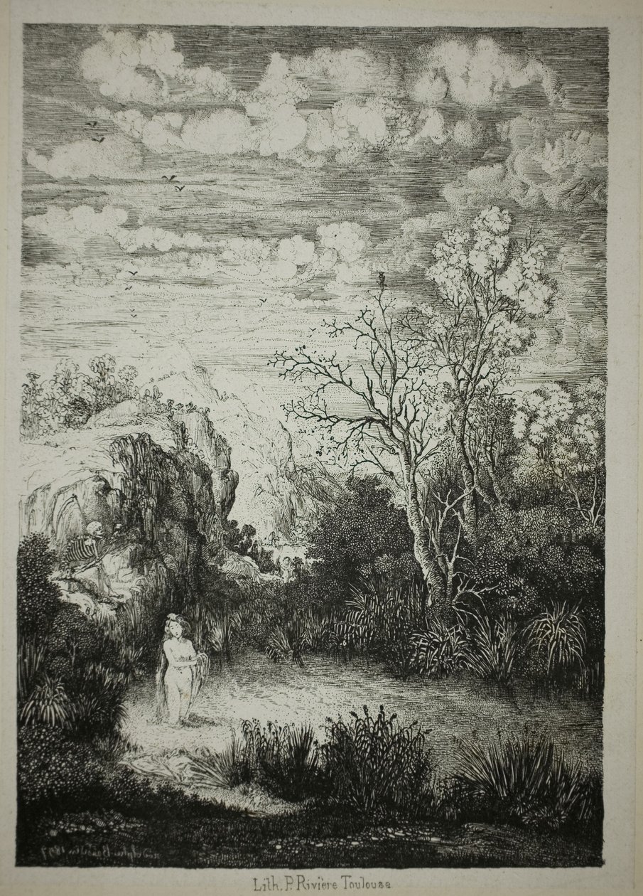Donna che fa il bagno e Tempo da Rodolphe Bresdin