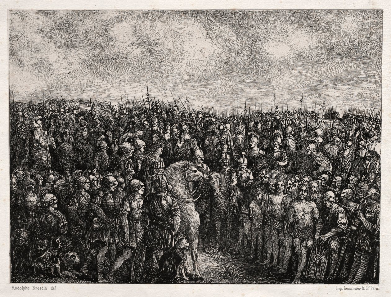 Cesare e i suoi prigionieri, 1878 da Rodolphe Bresdin