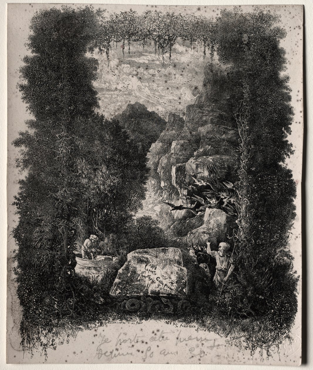 Primo Frontespizio per Favole e Fiabe di Thierry-Faletans da Rodolphe Bresdin