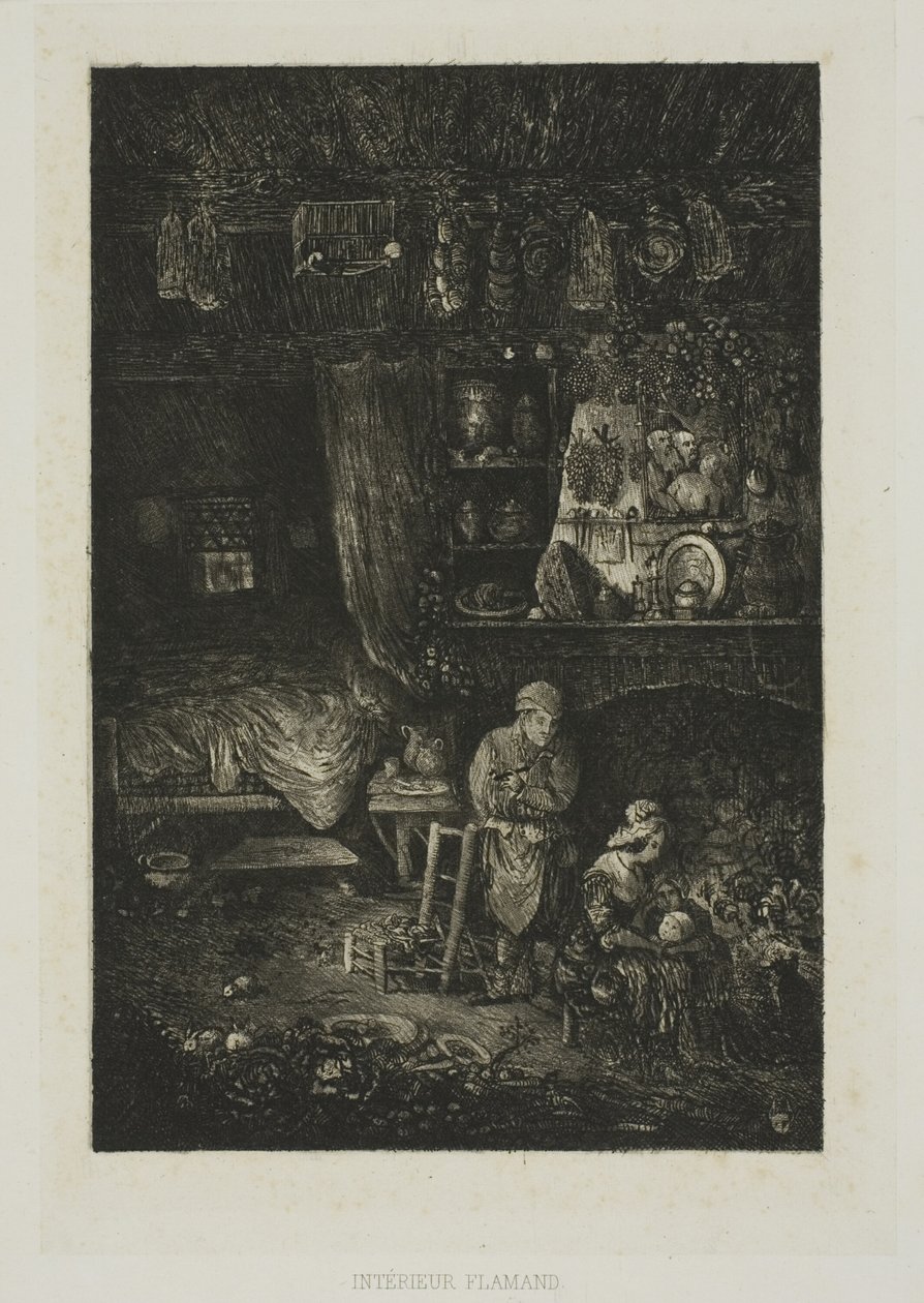 Interno fiammingo, da Revue Fantaisiste da Rodolphe Bresdin