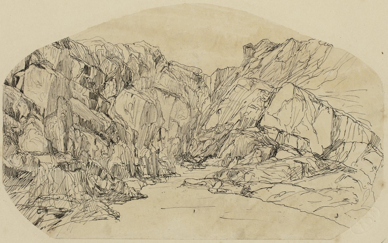 Vapore in una gola da Rodolphe Bresdin