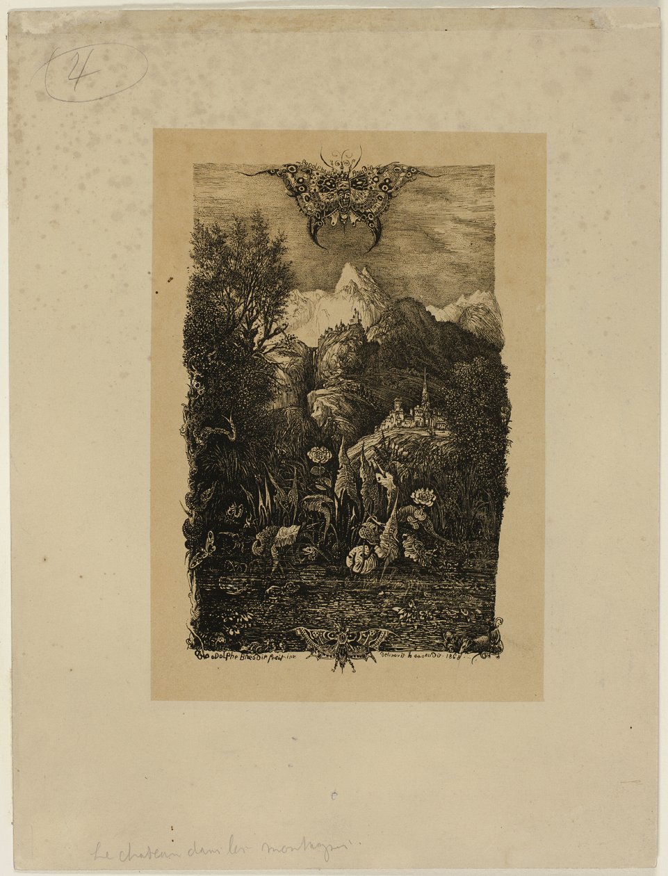 La farfalla e lo stagno da Rodolphe Bresdin