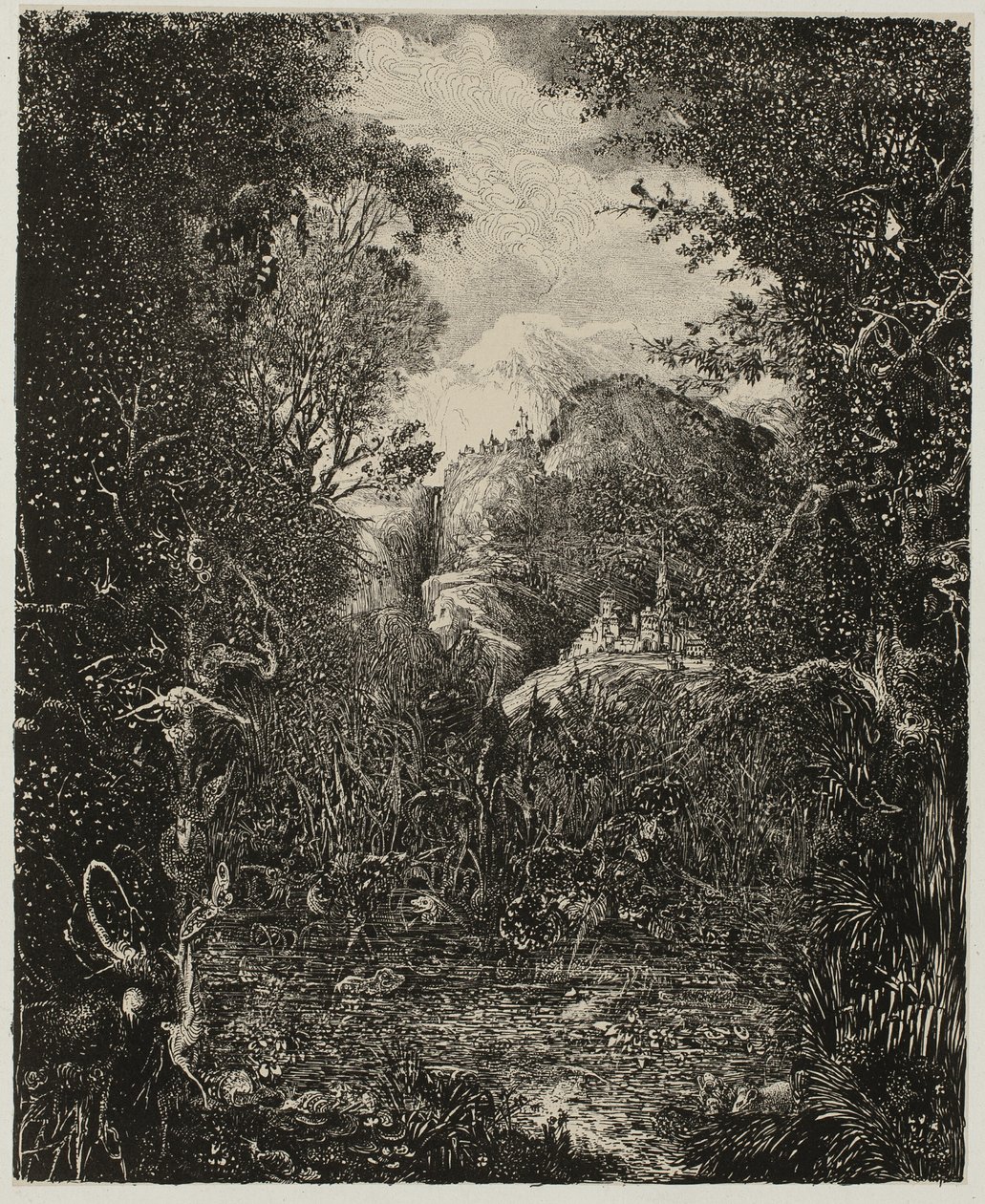 Le città oltre la palude da Rodolphe Bresdin
