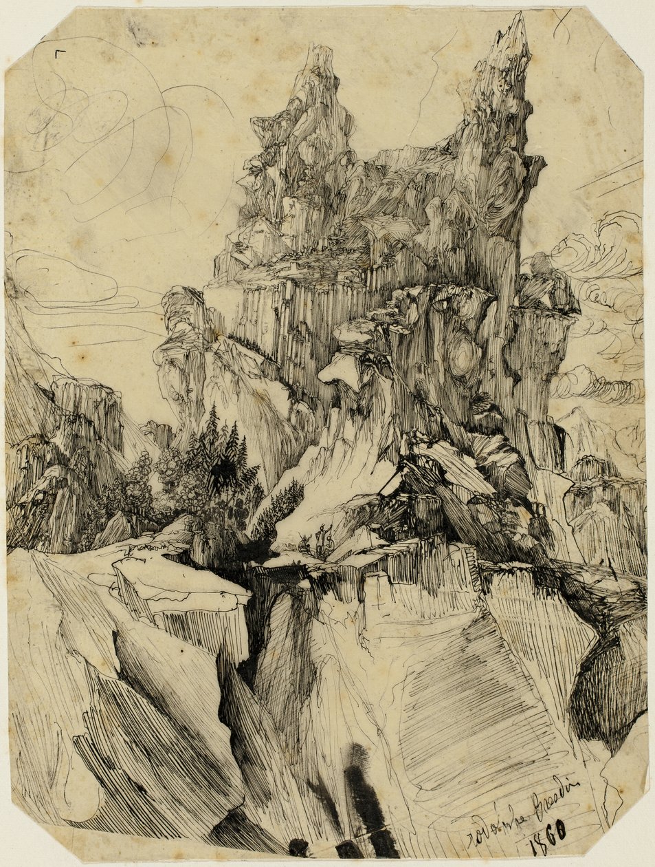 Il crepaccio da Rodolphe Bresdin
