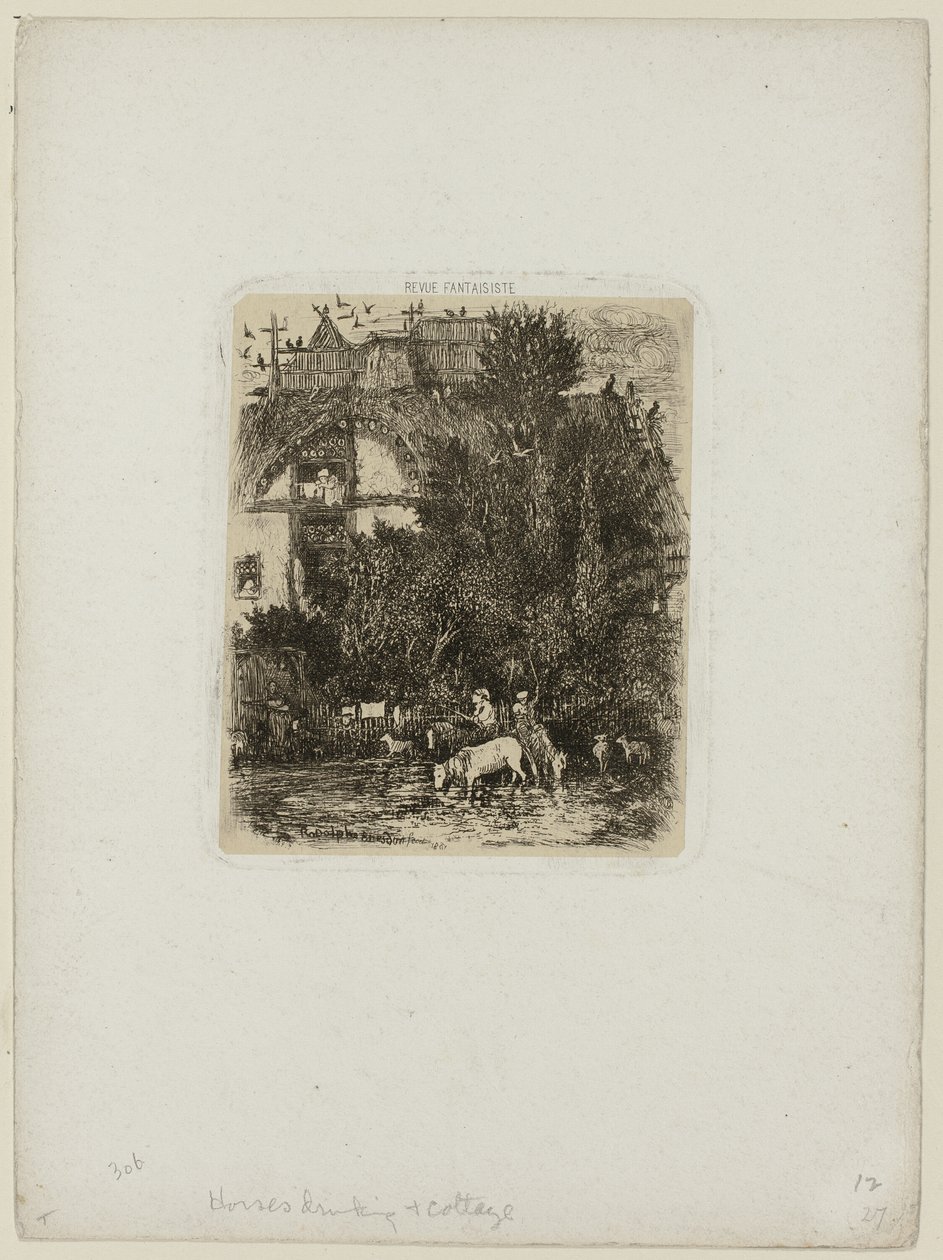La casa con la facciata curva, da Revue Fantaisiste da Rodolphe Bresdin