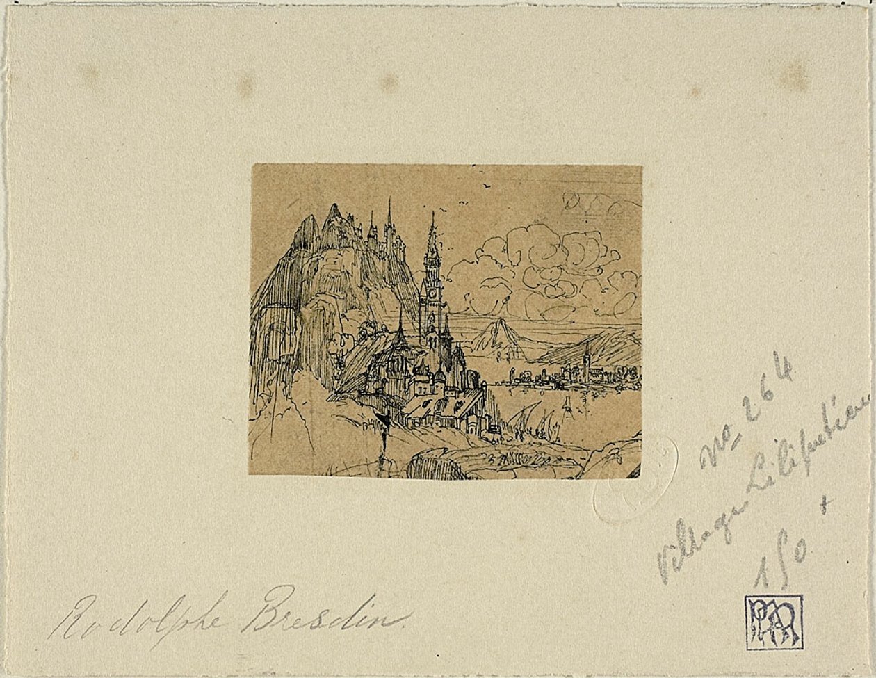 Il villaggio lillipuziano da Rodolphe Bresdin