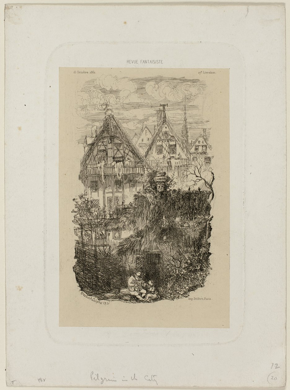 Il quartiere, da Revue Fantaisiste da Rodolphe Bresdin