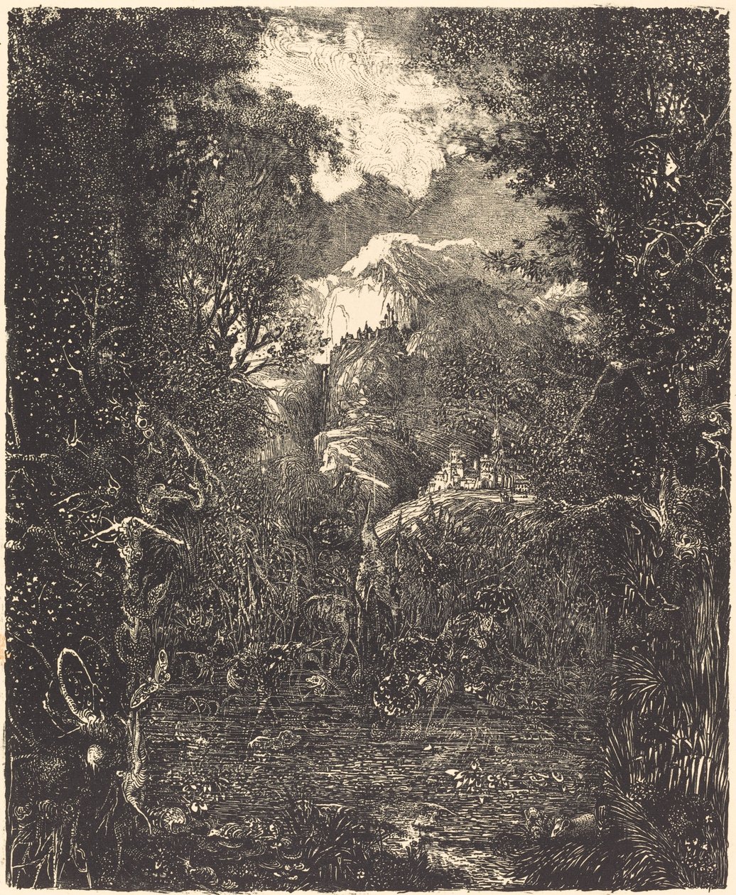Le città dietro la palude da Rodolphe Bresdin