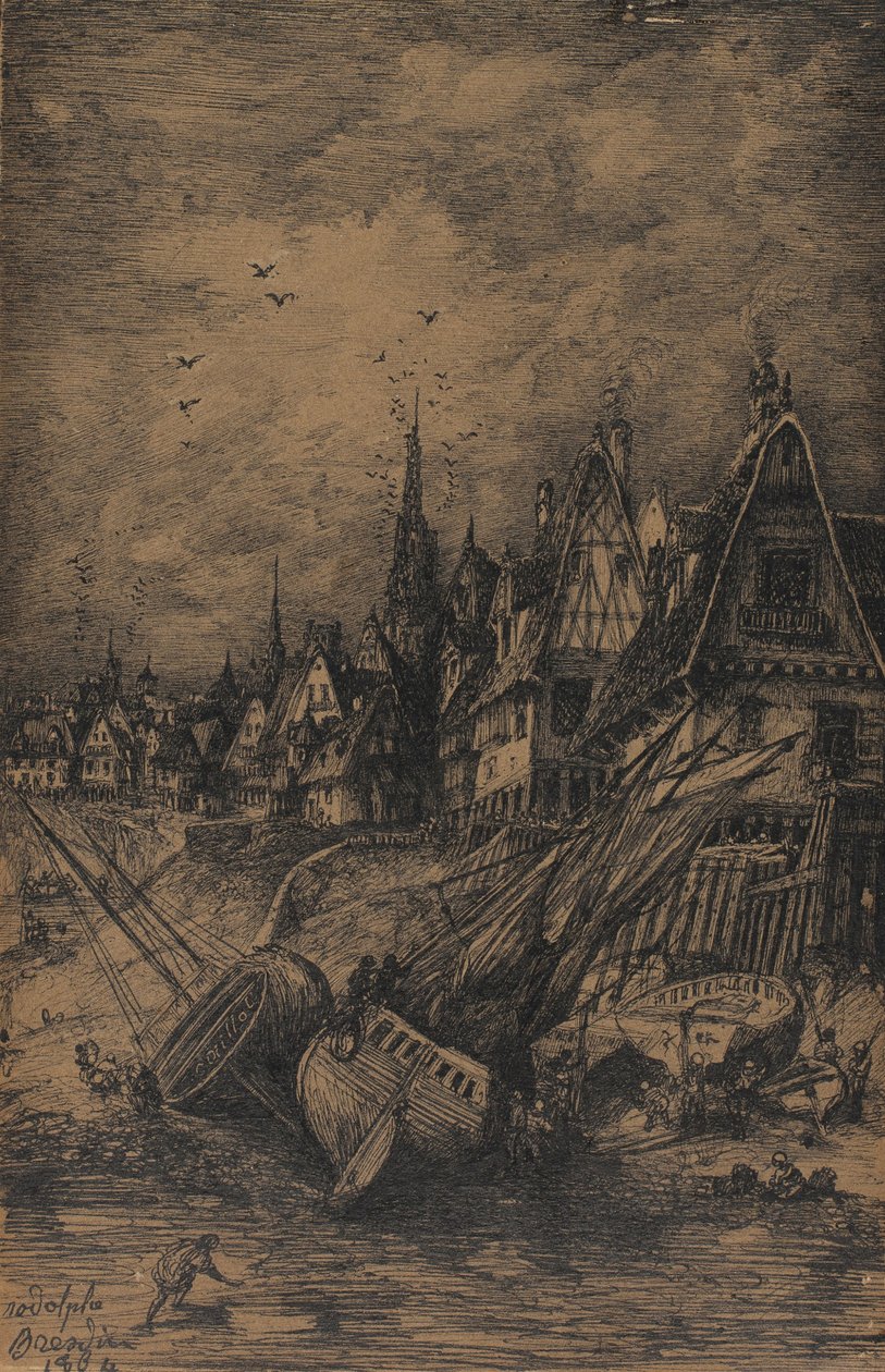 Navi arenate, 1864 da Rodolphe Bresdin