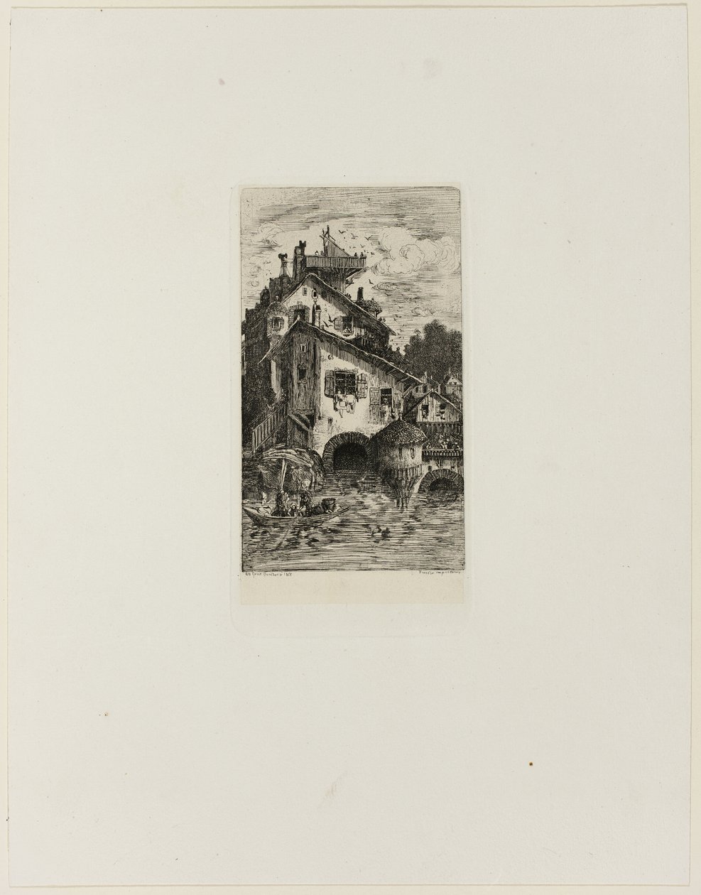 Mulino ad acqua da Rodolphe Bresdin