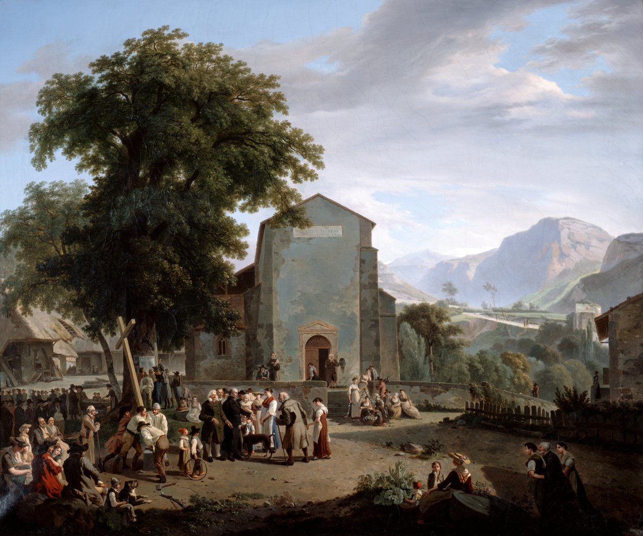 Il ripristino del culto dopo la Rivoluzione da Rodolphe Topffer