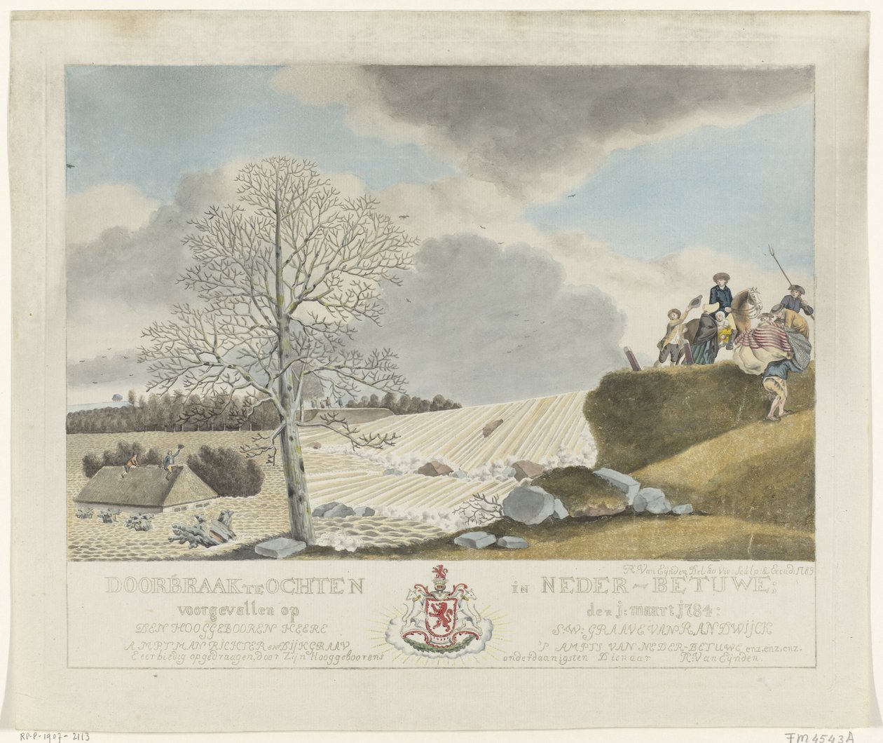 Rottura a Ochten, 1784 da Roeland van Eynden