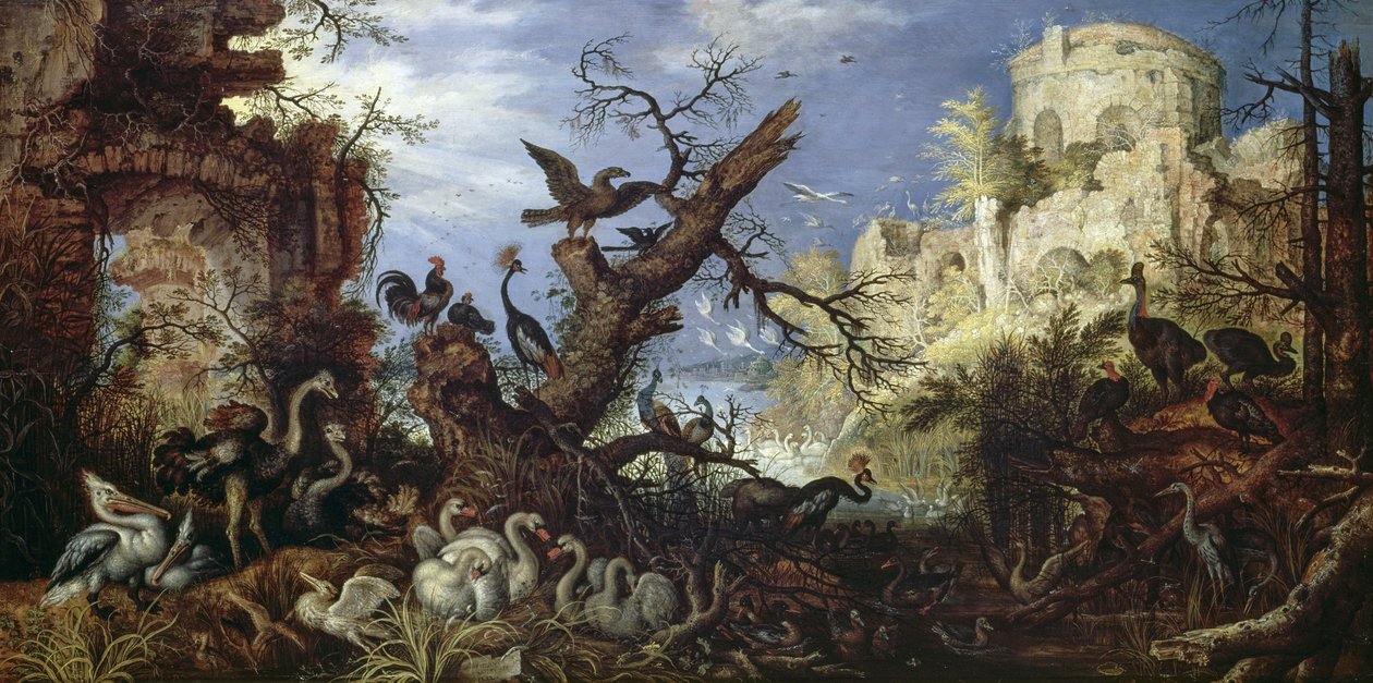 Paesaggio con uccelli da Roelandt Jacobsz. Savery