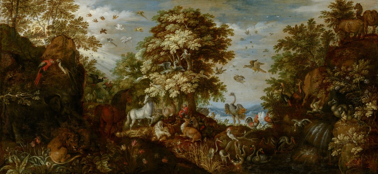 Orfeo Incanta gli Animali con la Sua Musica da Roelandt Jacobsz. Savery