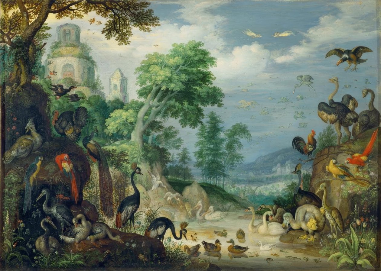 Paesaggio con uccelli da Roelandt Savery