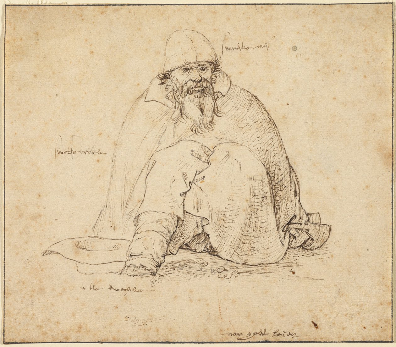 Uomo seduto da Roelandt Savery