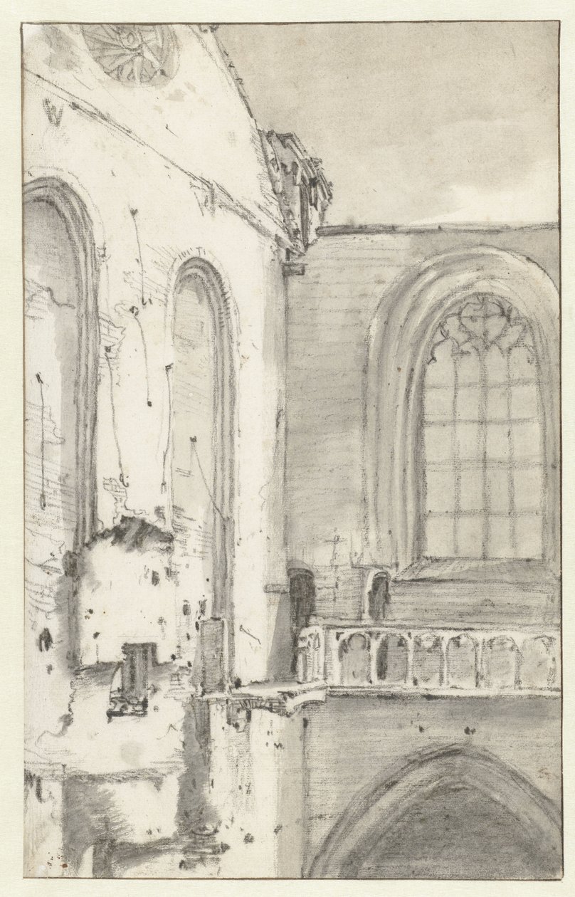 Veduta del transetto della Nieuwe Kerk, Amsterdam, dopo l