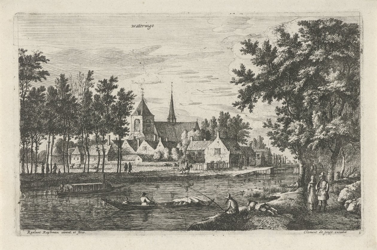Veduta di Wateringen da Roelant Roghman