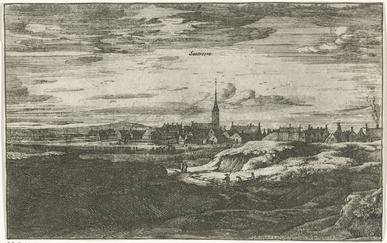 Veduta di Zandvoort da Roelant Roghman