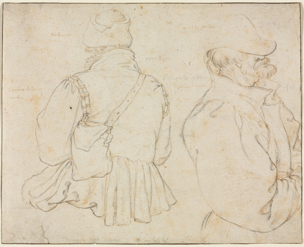 Due contadini boemi a mezzo busto, c. 1605-1610 da Roelant Savery