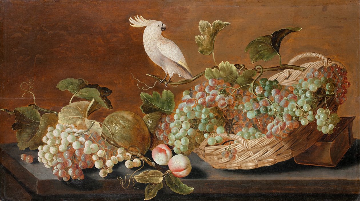 Natura morta con pappagallo da Roelof Koets