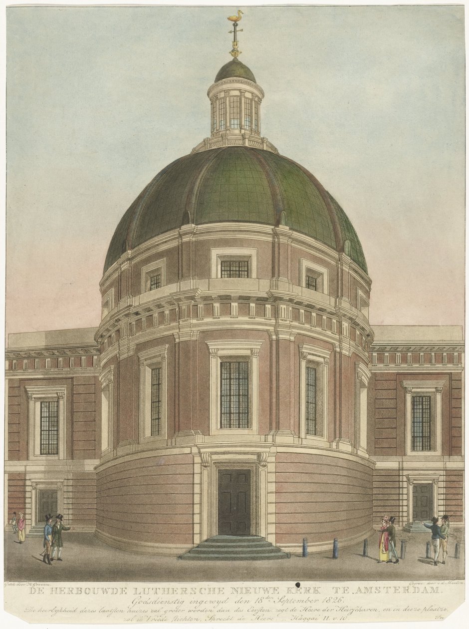 Nuova Chiesa Luterana ricostruita ad Amsterdam da Roelof van der Meulen