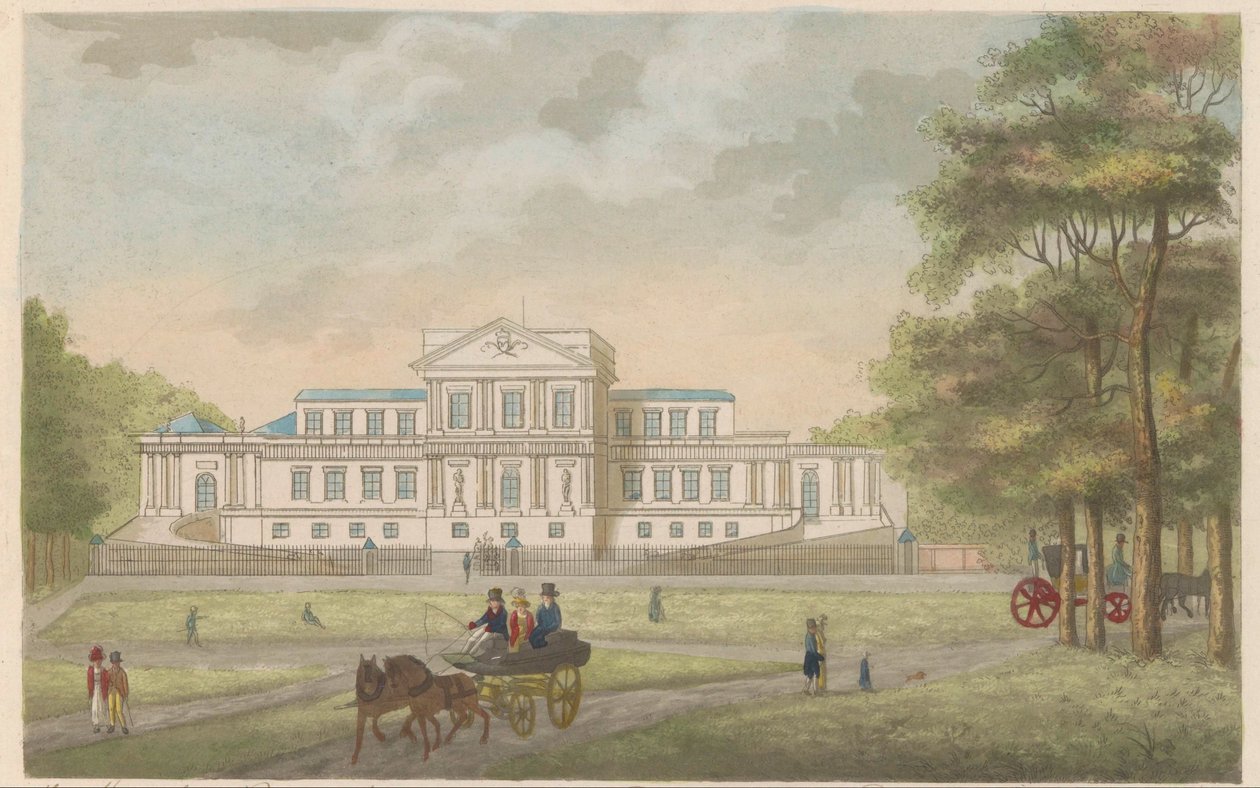 Paviljoen Welgelegen a Haarlem, ca. 1825 da Roelof van der Meulen