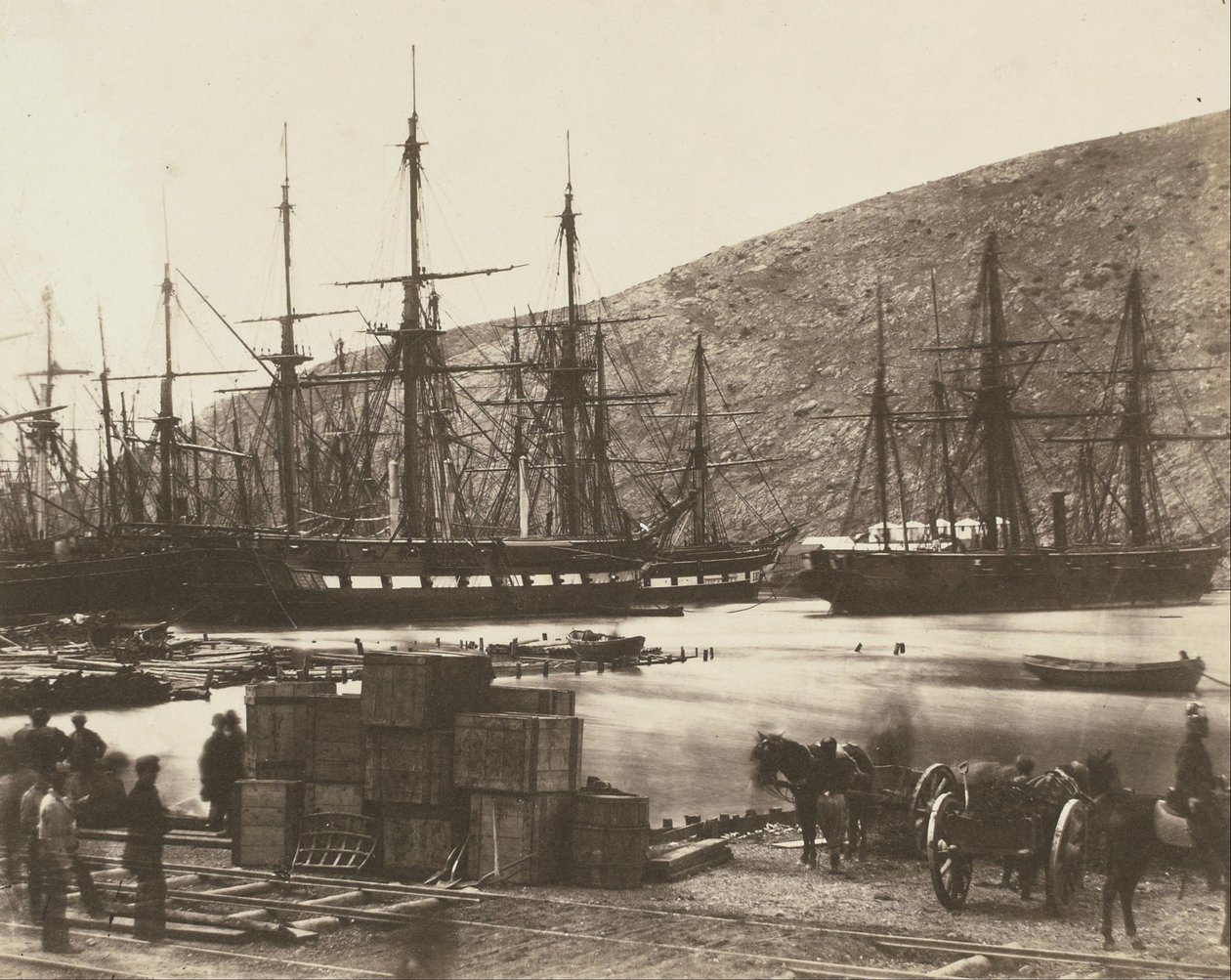 Porto di Balaklava, Russia da Roger Fenton