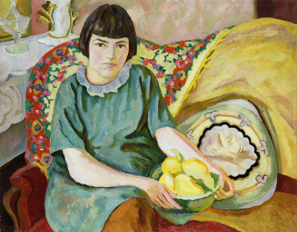 Ritratto di Zoum Van den Eeckhoudt, 1915 da Roger Eliot Fry