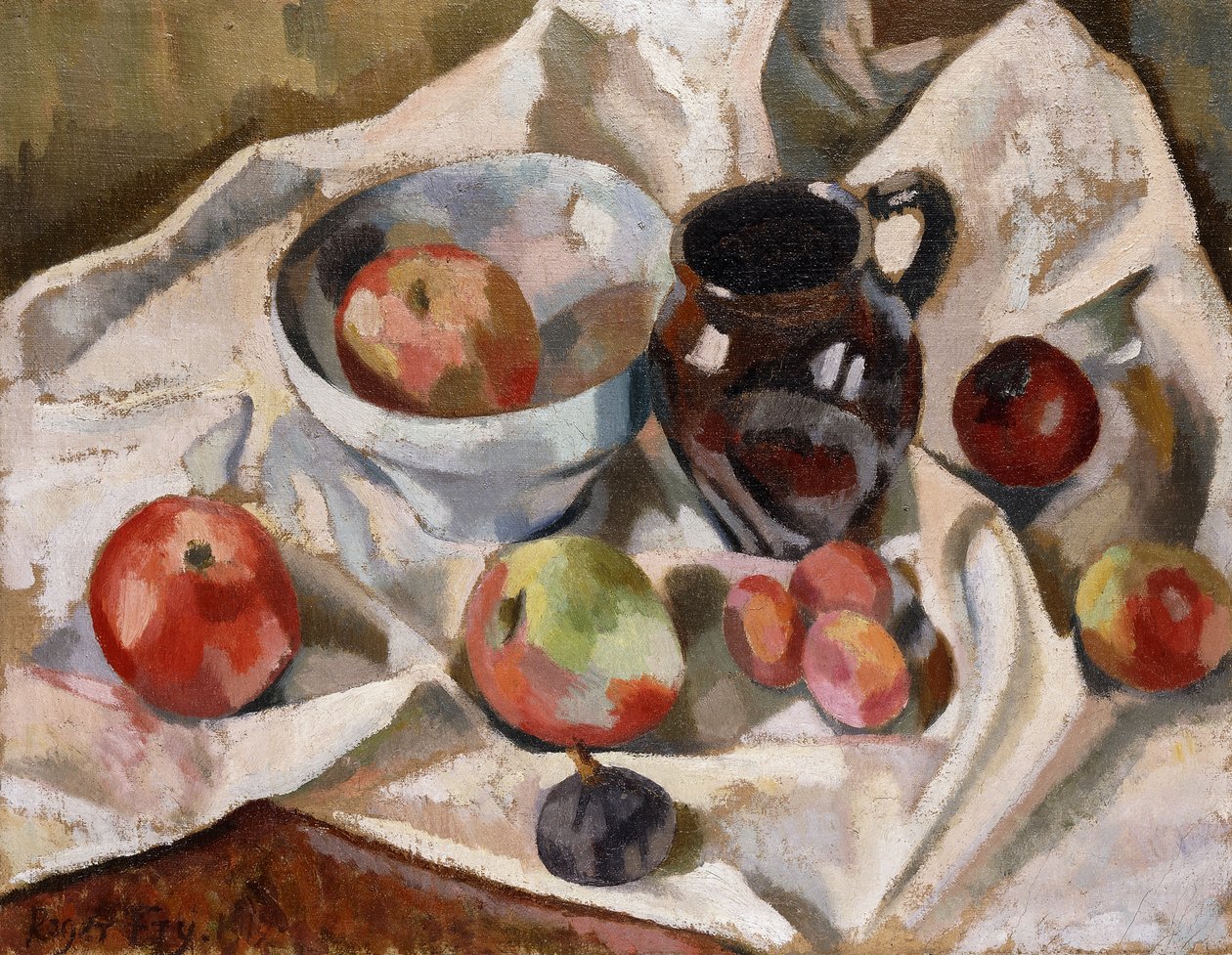 Natura Morta con Mele, Prugne e una Brocca da Roger Eliot Fry