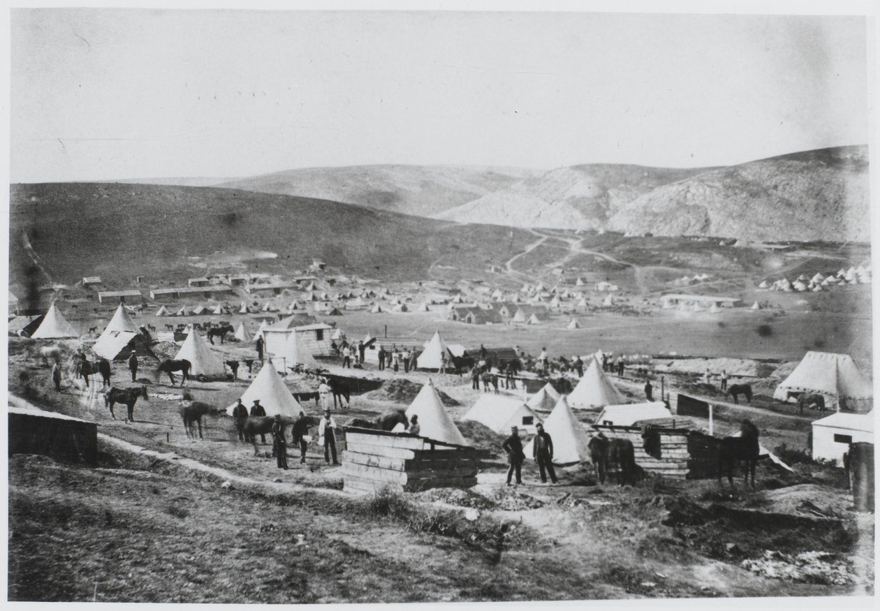 Campo del 4° Dragoni Leggeri della Regina da Roger Fenton