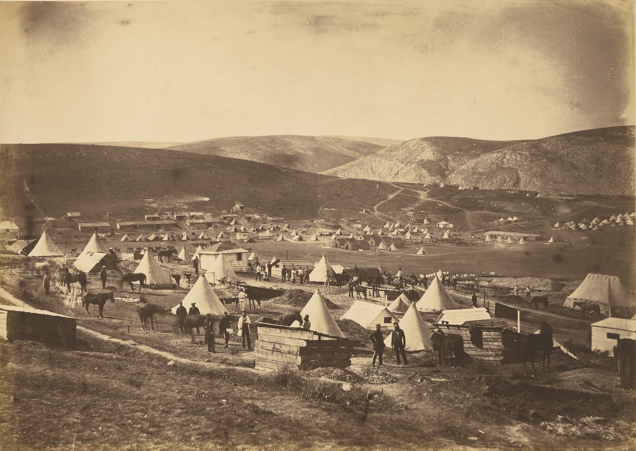 Accampamento del 5º Reggimento delle Guardie Dragoni da Roger Fenton