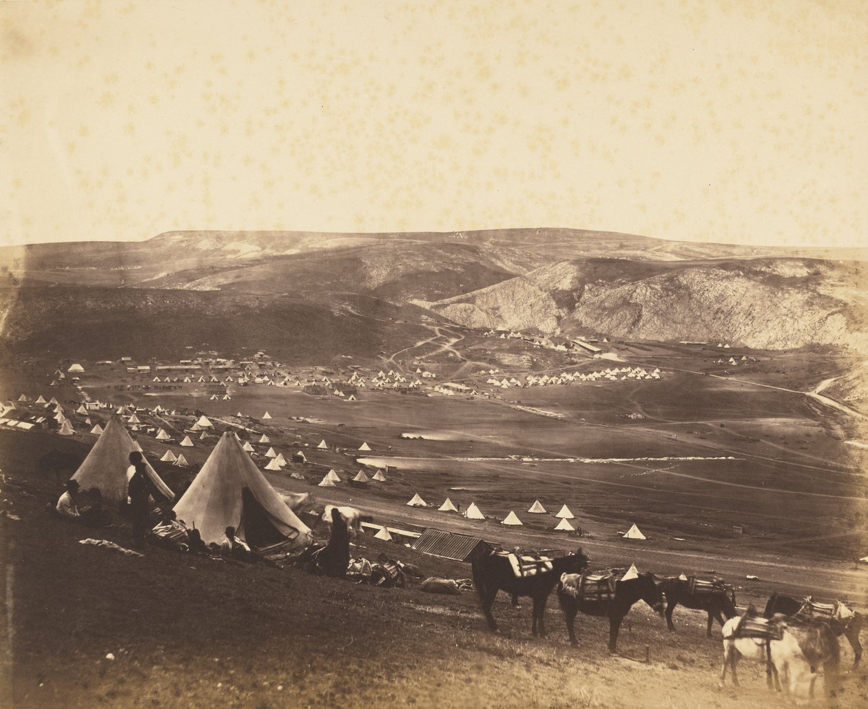 Campo di cavalleria, Balaklava da Roger Fenton