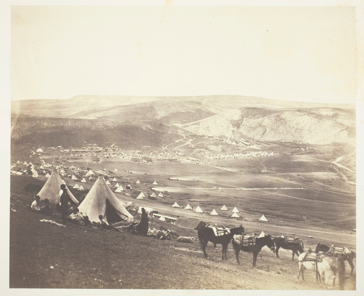 Campo di cavalleria, Balaklava da Roger Fenton