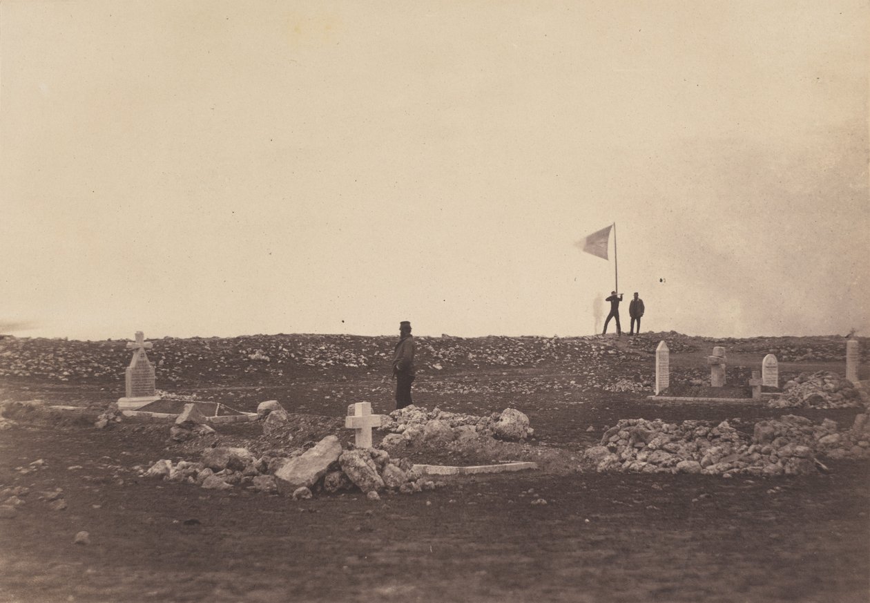 Cimitero, Collina di Cathcart, 1855, stampato 1856 da Roger Fenton