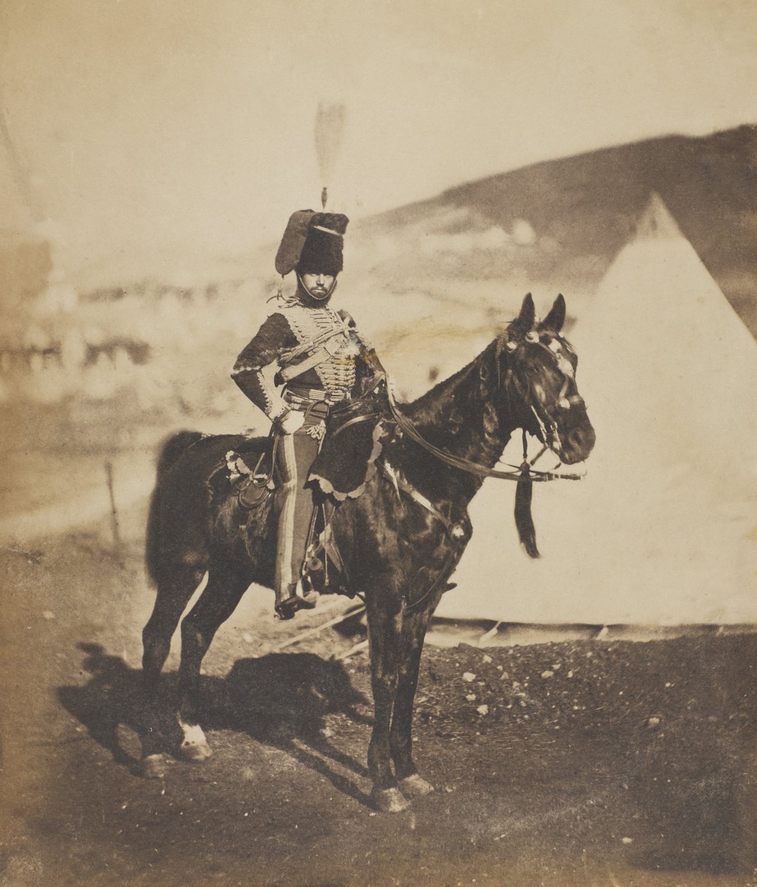 Cornetta Henry John Wilkin, 11° Ussari, 1855 da Roger Fenton