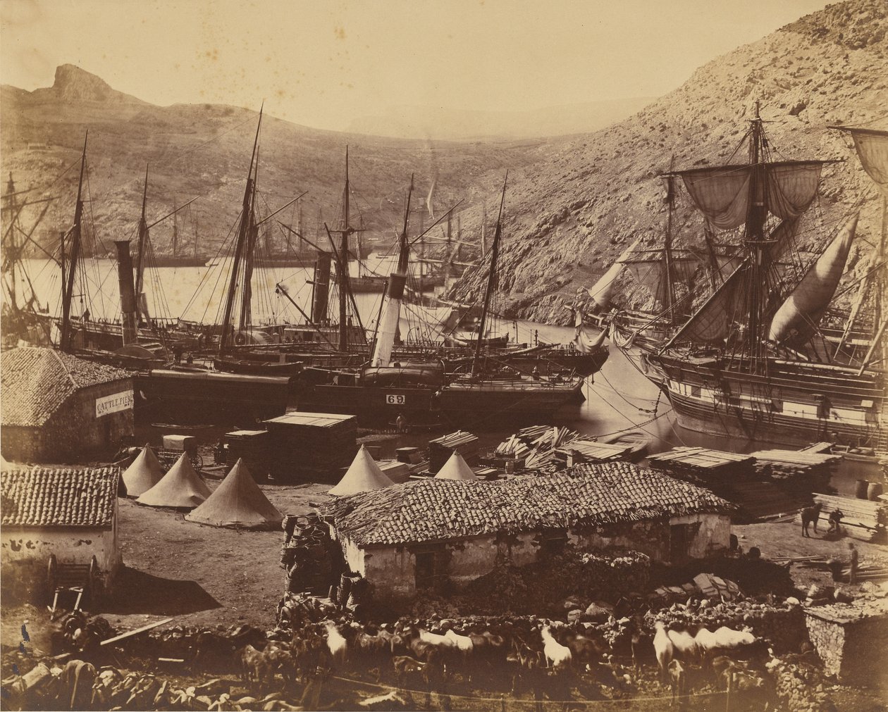 Baia dei Cosacchi, Balaklava da Roger Fenton