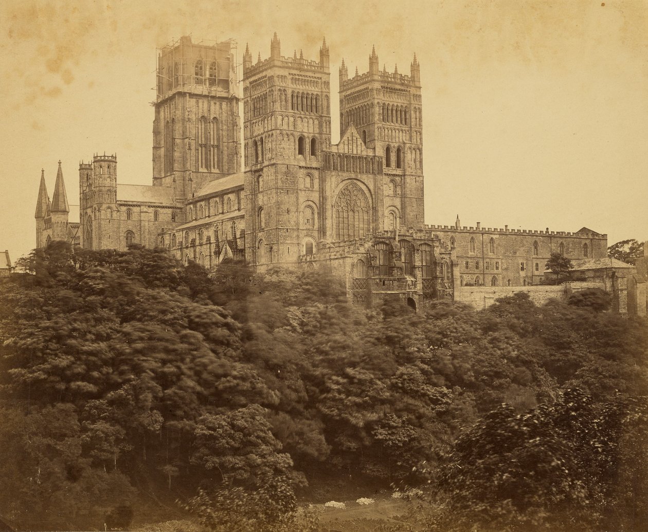 Facciata occidentale di Durham da Roger Fenton