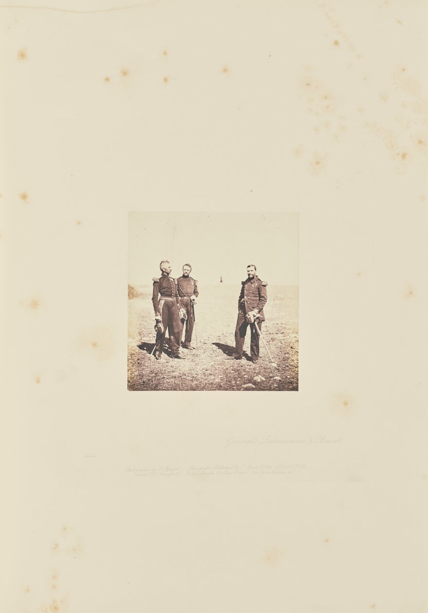 Il generale Labousiniere e il generale Bevret. da Roger Fenton