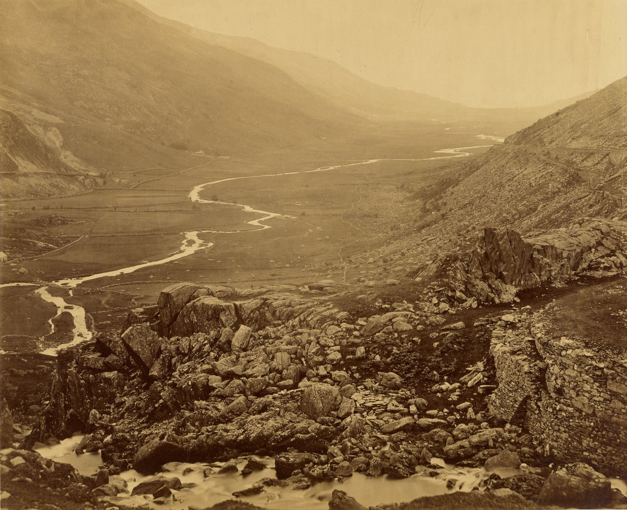 Glyn Francon, dal lago Ogwen da Roger Fenton