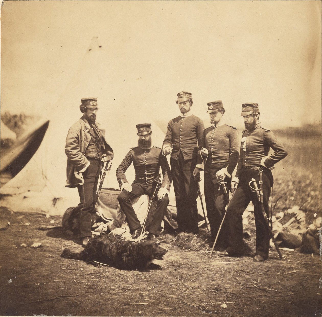 Gruppo del 57º reggimento da Roger Fenton
