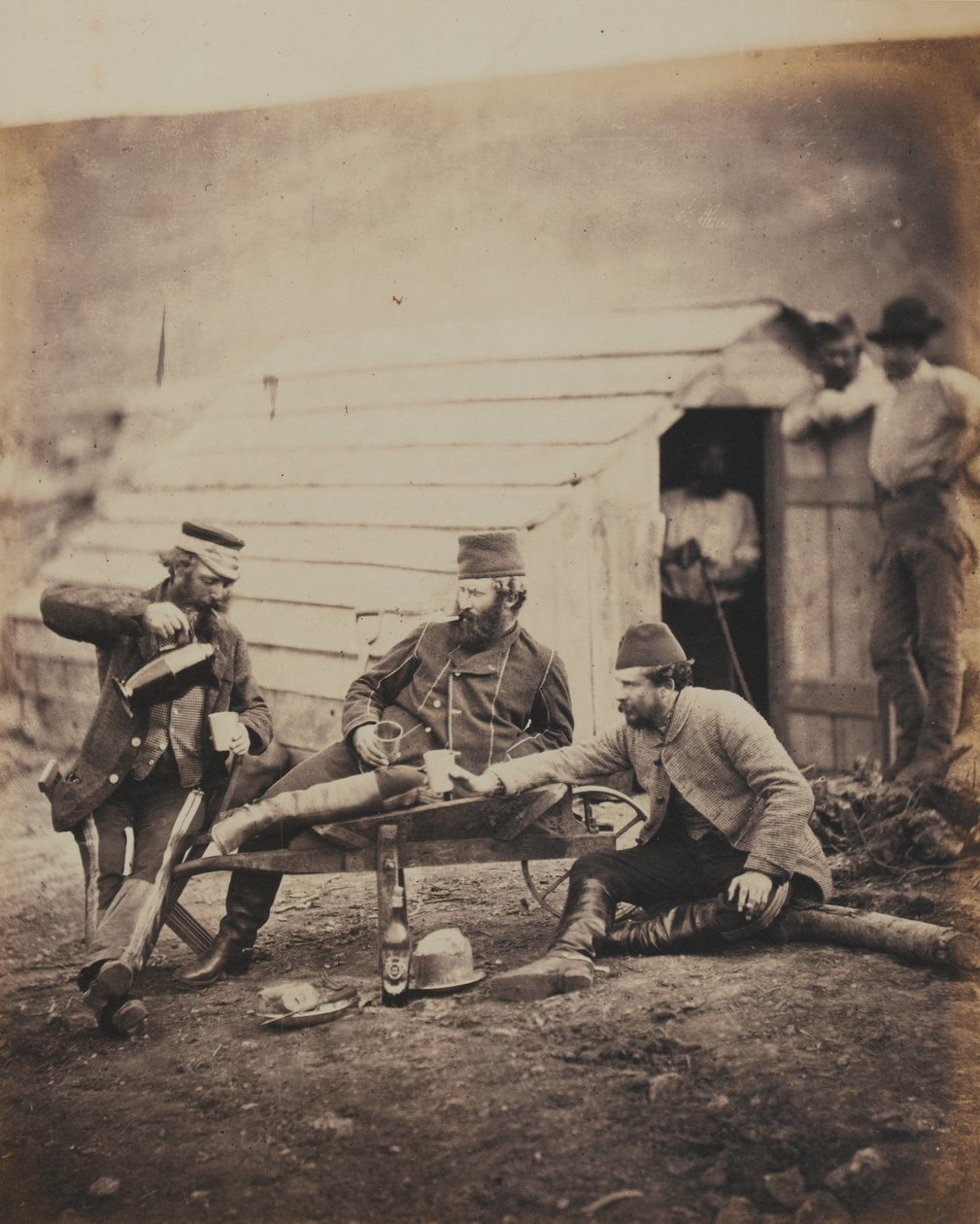Difficoltà nel campo, da un album di 52 fotografie associate alla Guerra di Crimea, 1855 da Roger Fenton