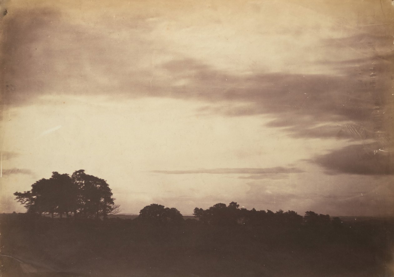 Paesaggio con nuvole, probabilmente 1856 da Roger Fenton